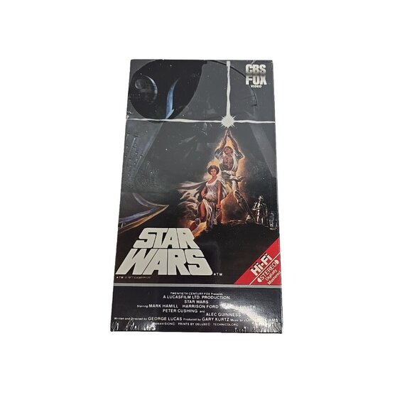 "Star Wars" VHS Rare 1984 Red Label W/ White Back Sealed/Unopened - Picture 8 of 8